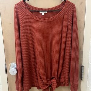 Women's Rust Long Sleeve Top